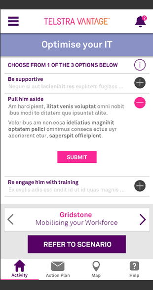 Telstra Vantage app