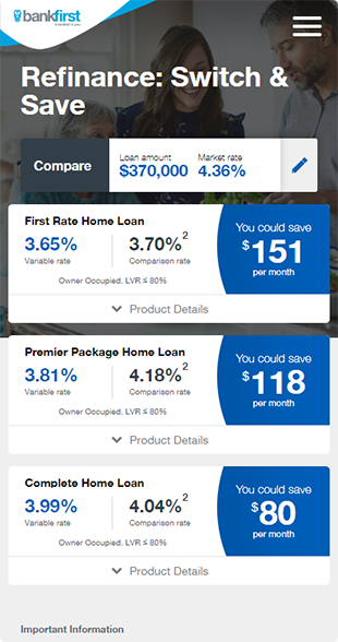 Bank First – Refinancing