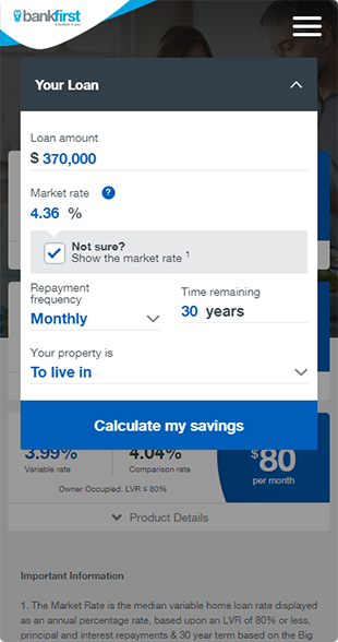 Bank First – Refinancing